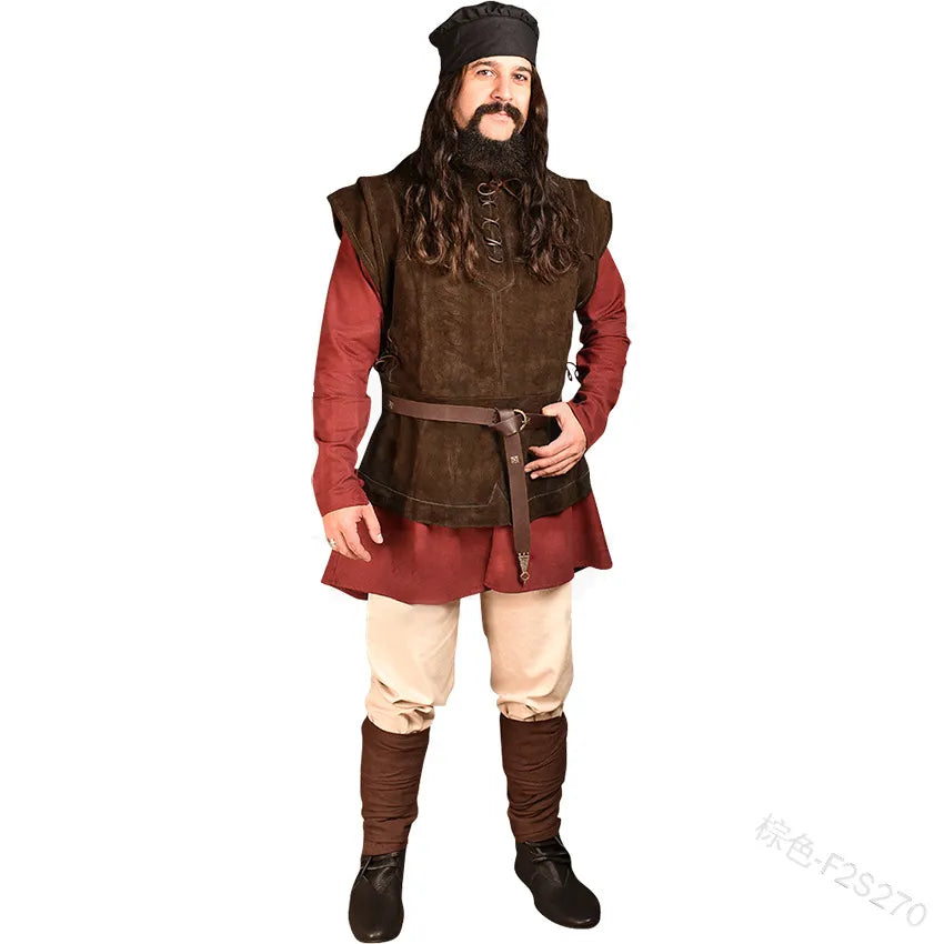 S-5XL Pirate Waistcoat Tunic