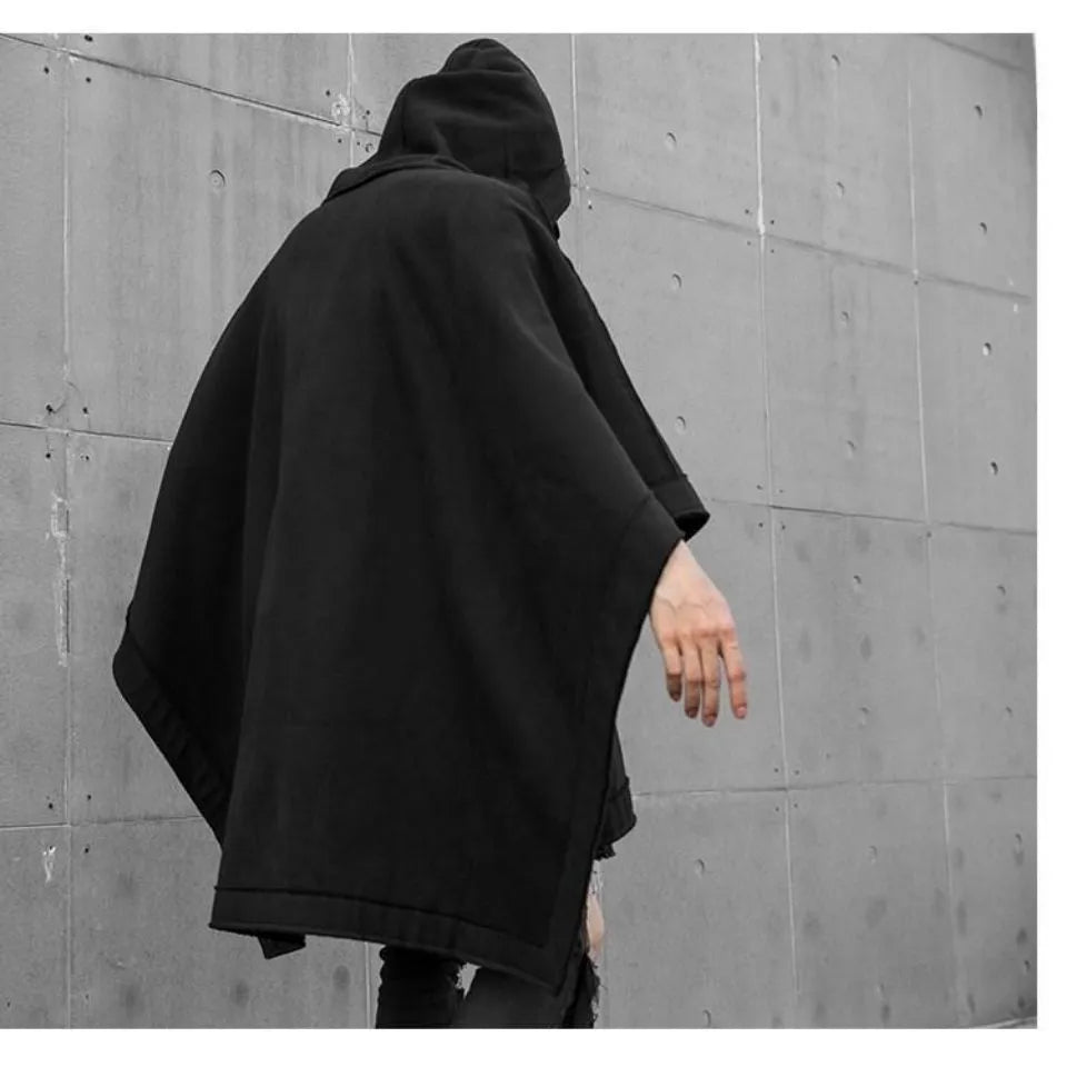 XS-4XL Techwear Black Oversized Hoodie