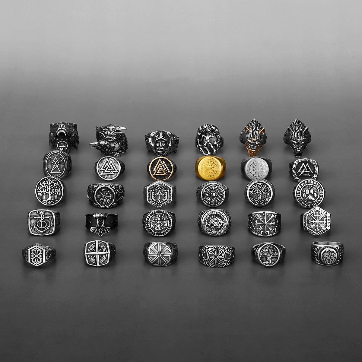 Nordic Stainless Steel Ring - MANY OPTIONS