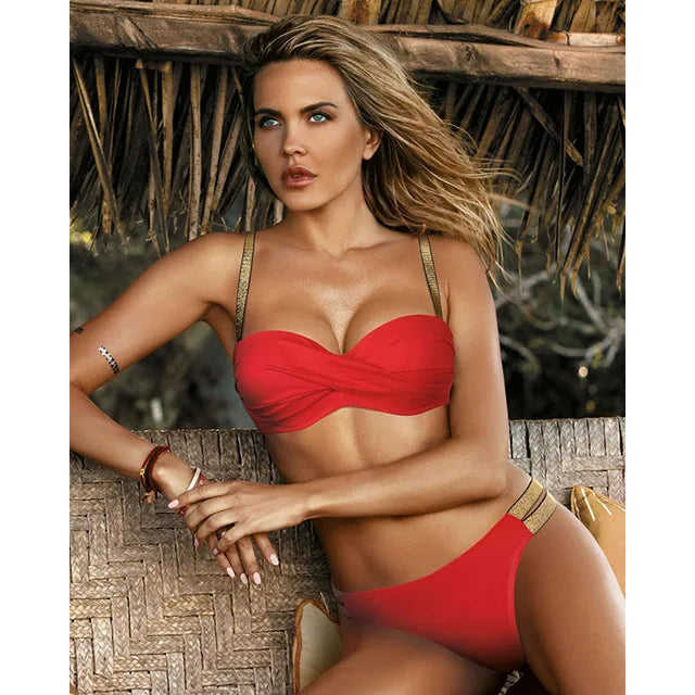 Women's Cable Bikinis Set
