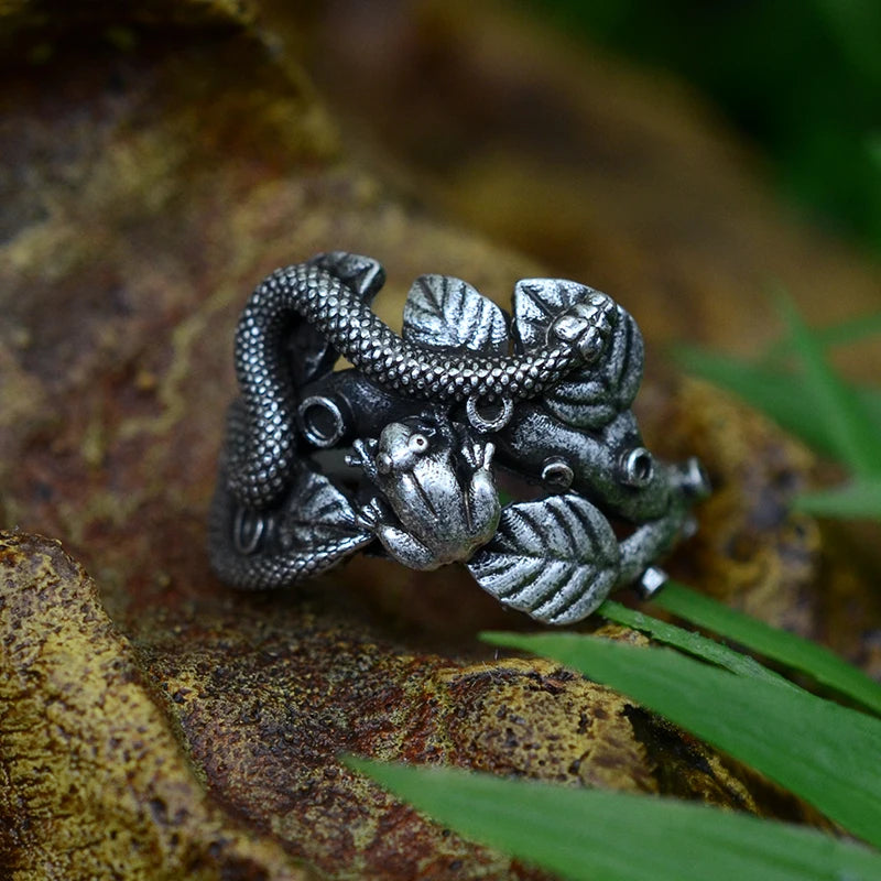 Serpent Open Adjustable Rings