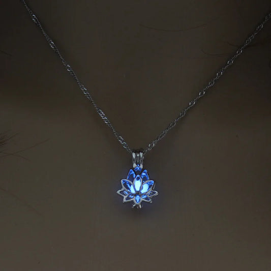 Luminous Lotus Flower Necklace