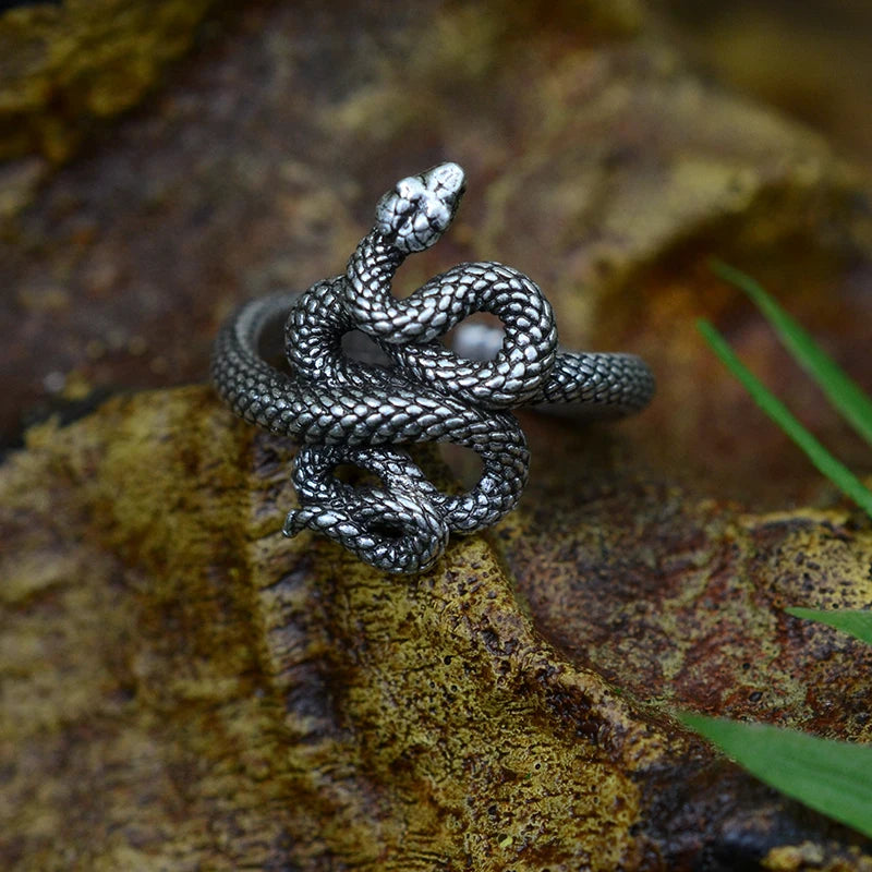 Serpent Open Adjustable Rings