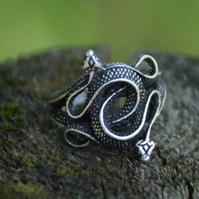Serpent Open Adjustable Rings