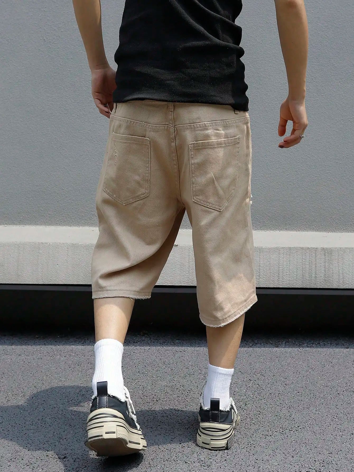 Stretchy Denim Shorts