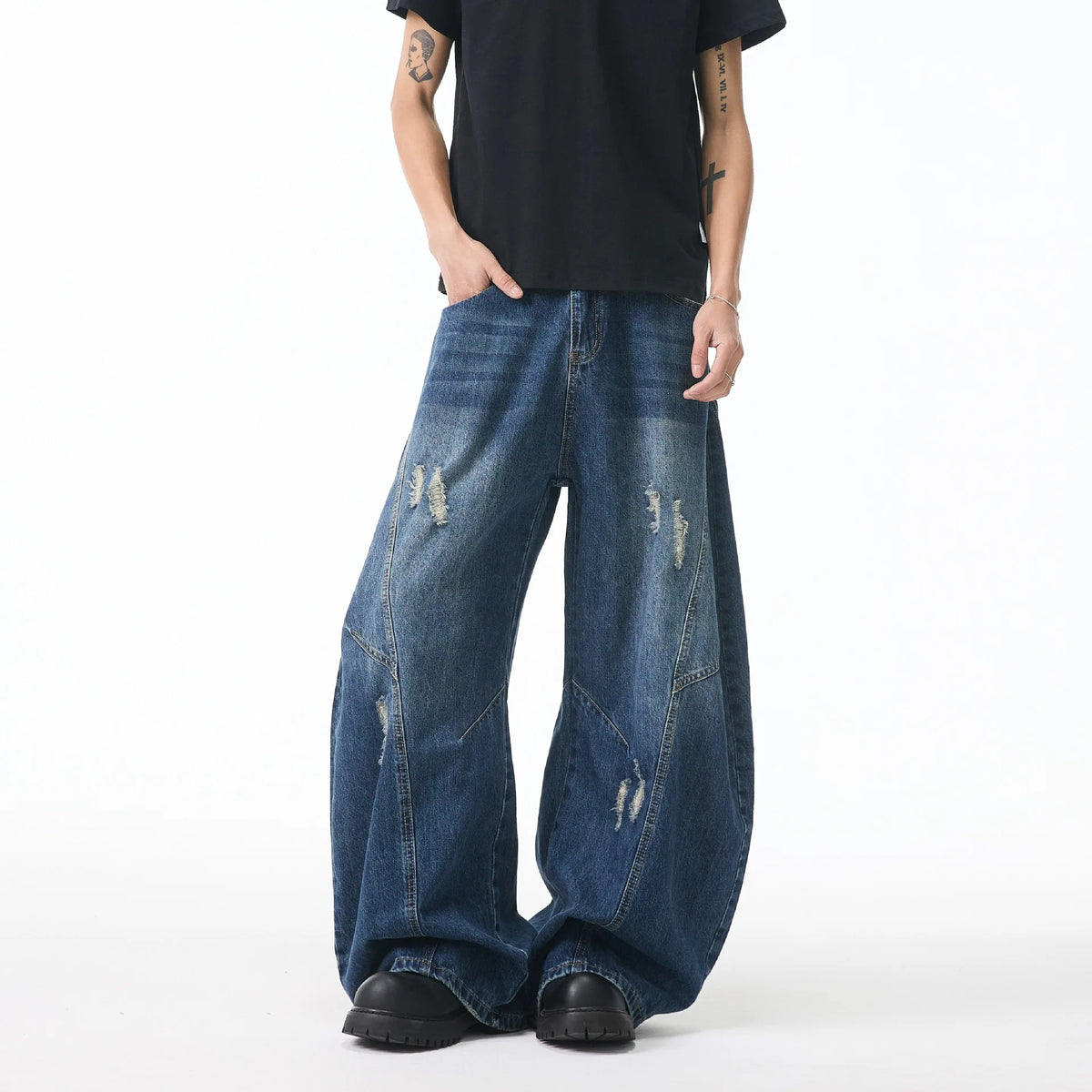 Men's Baggy American Style Jeans - Many Colours