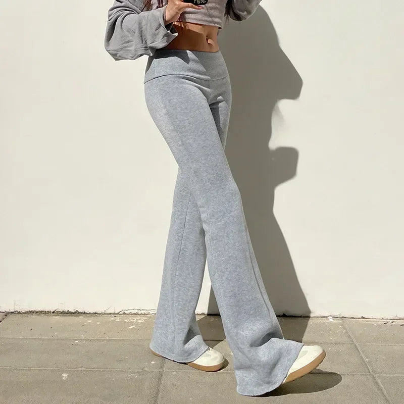 Solid Flare Pants