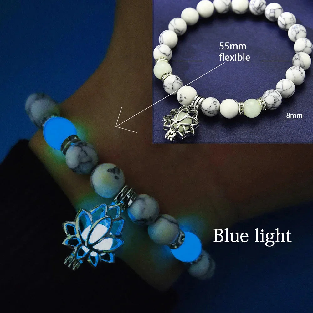 Luminous Lotus Charm Bracelet
