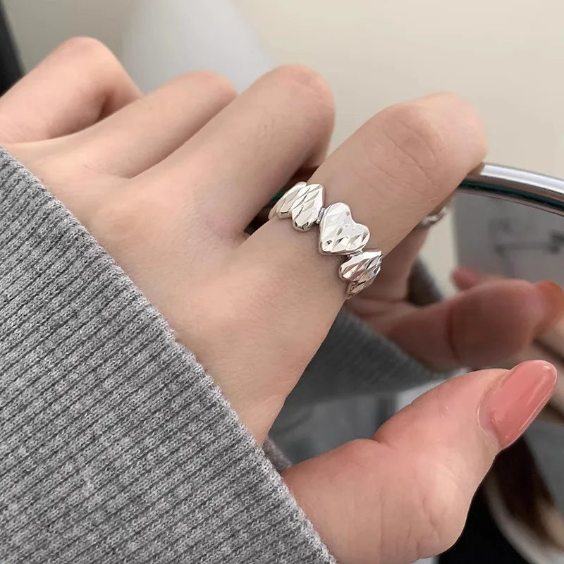 925 Sterling Silver Open Finger Rings