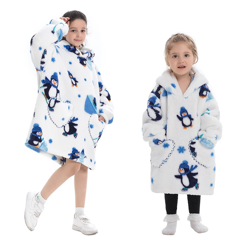 Kids Oversized Blanket Hoodies