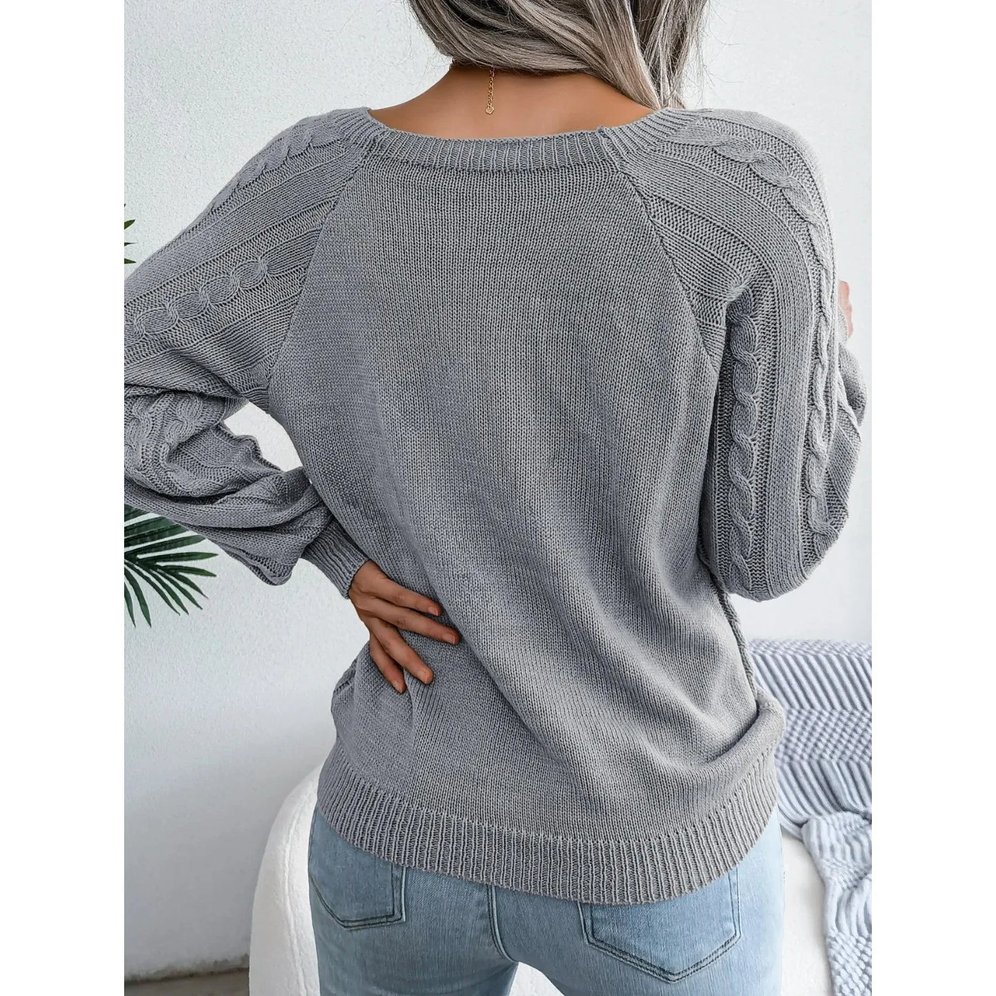 Women's Buttons Knitted Pullover