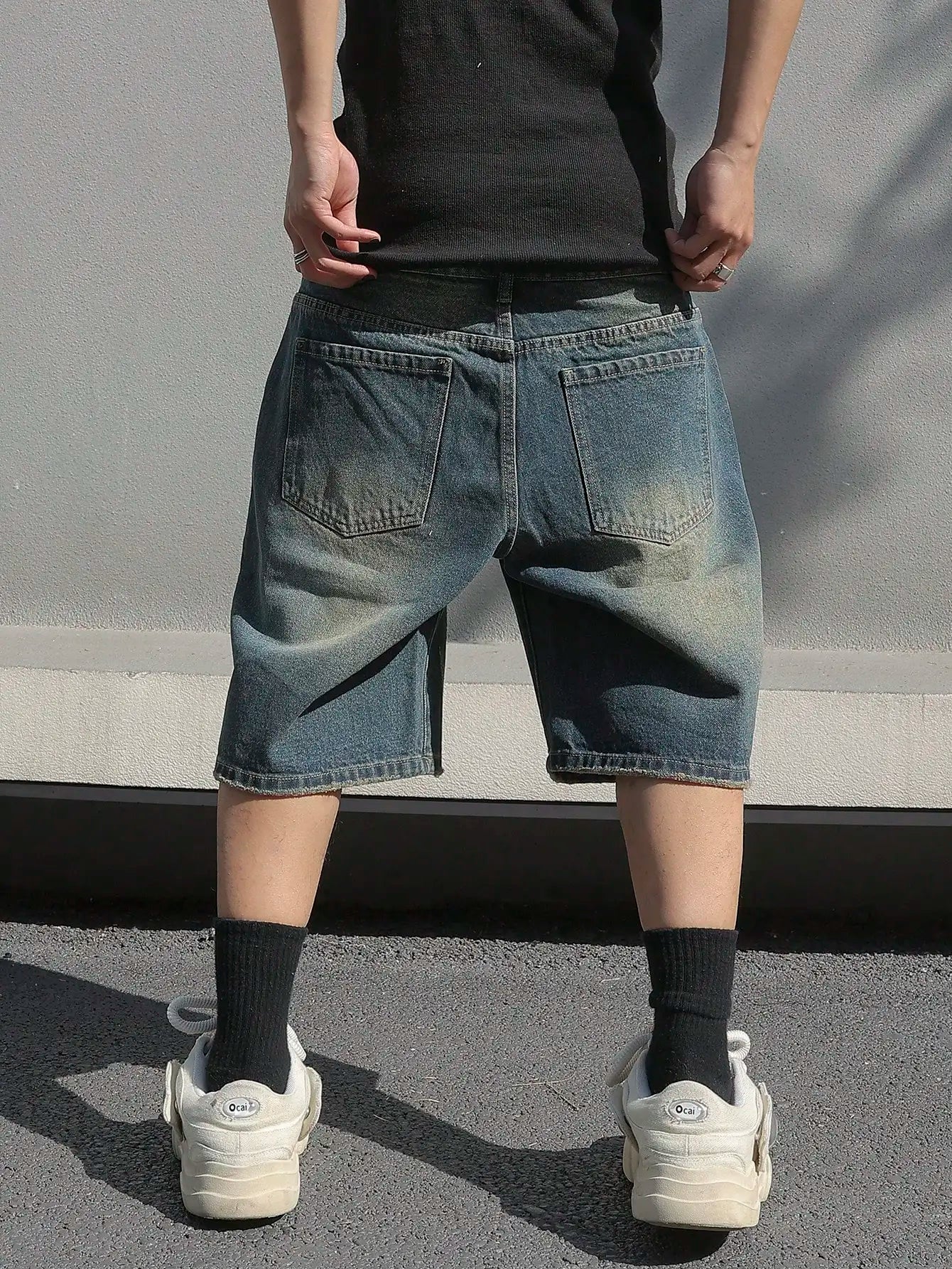 Stretchy Denim Shorts