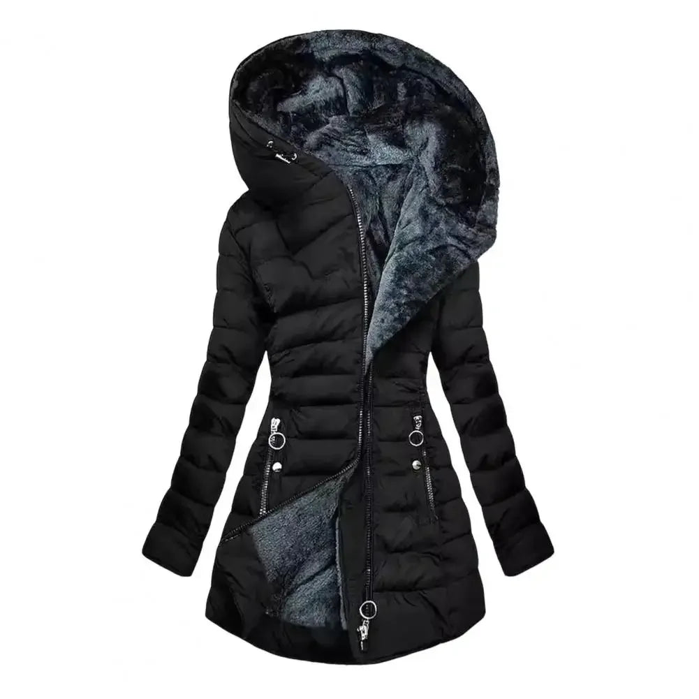 Women's Winter Jacket with Plush Lining