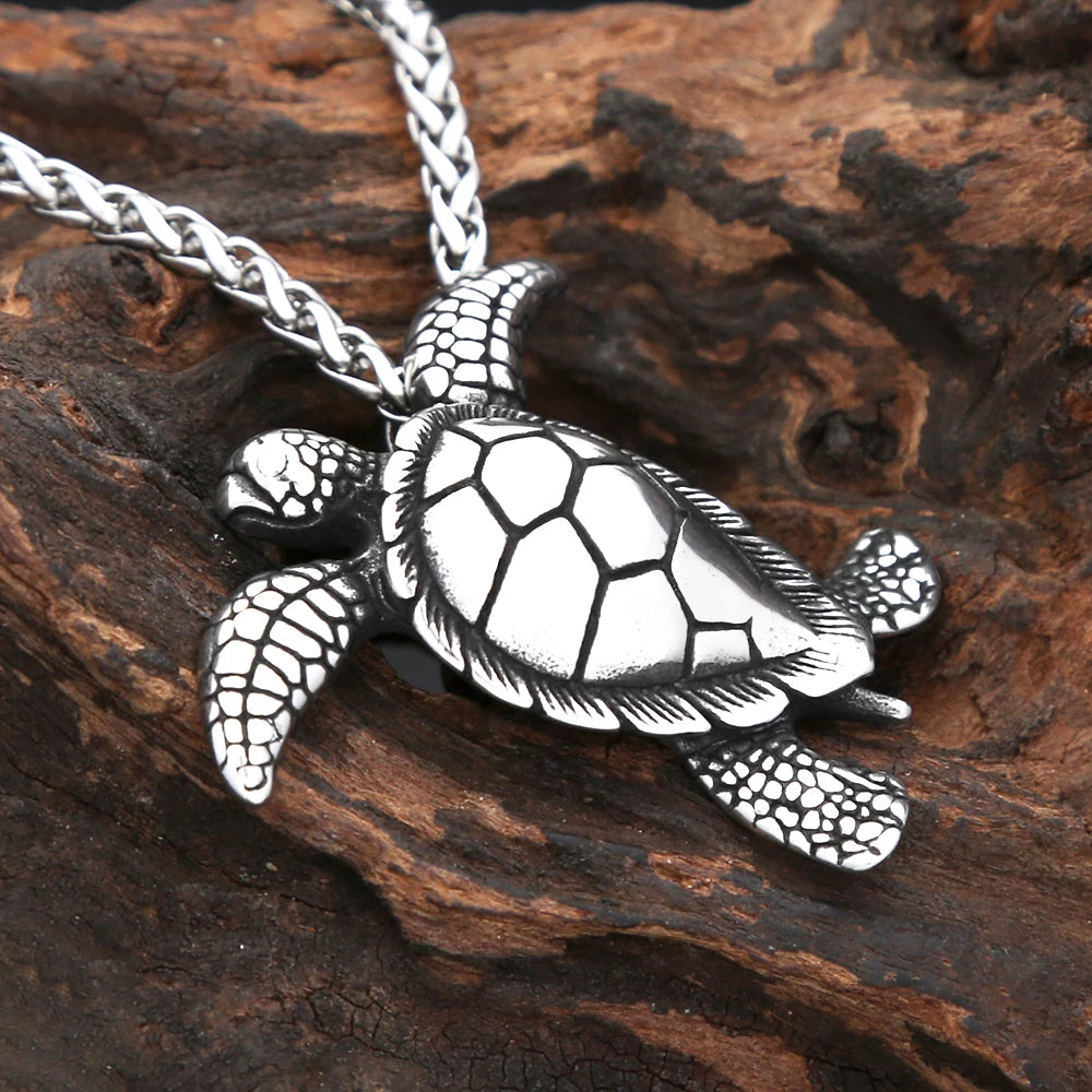 Stainless Steel Turtle Necklace