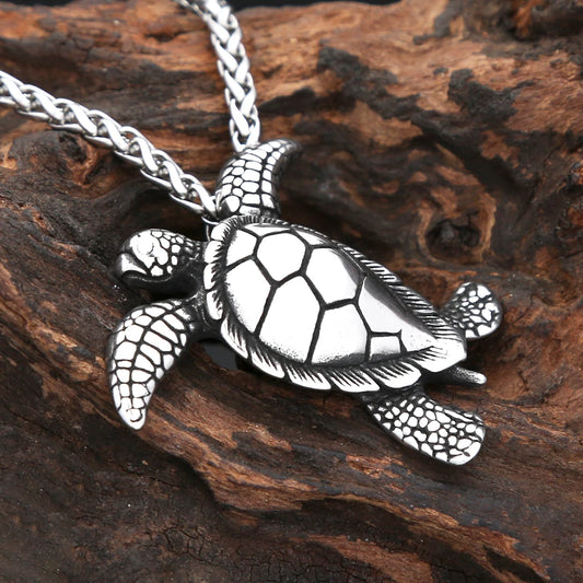 Stainless Steel Turtle Necklace