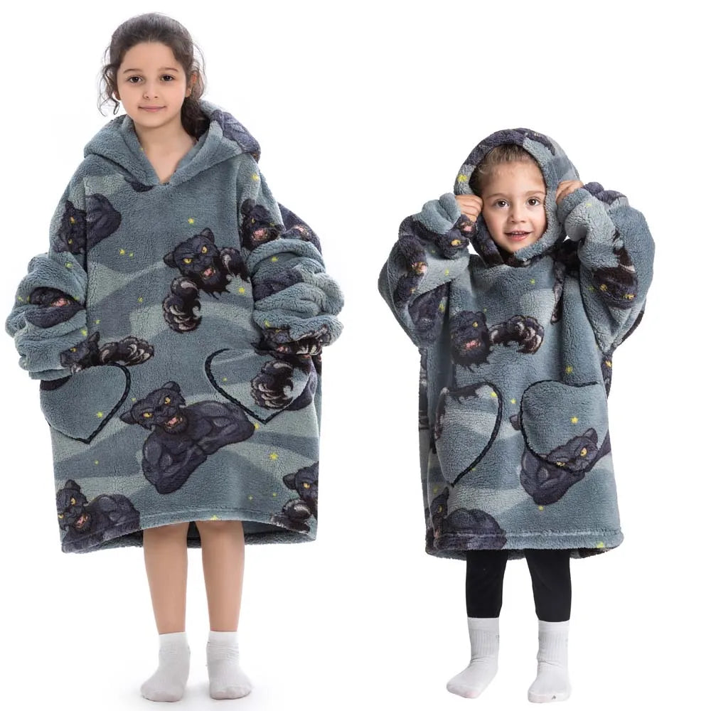 Kids Oversized Blanket Hoodies