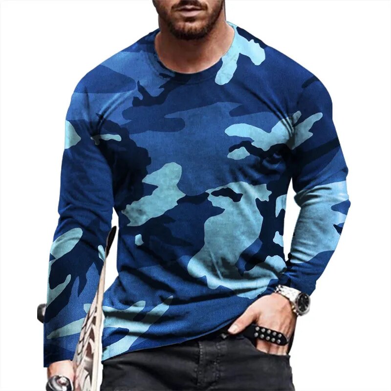 XS-3XL Tommy Camo Pattern Long Tee