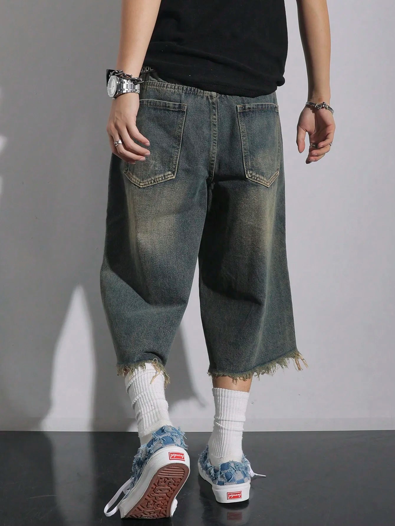 Brooklyn Loose Ripped Denim Shorts