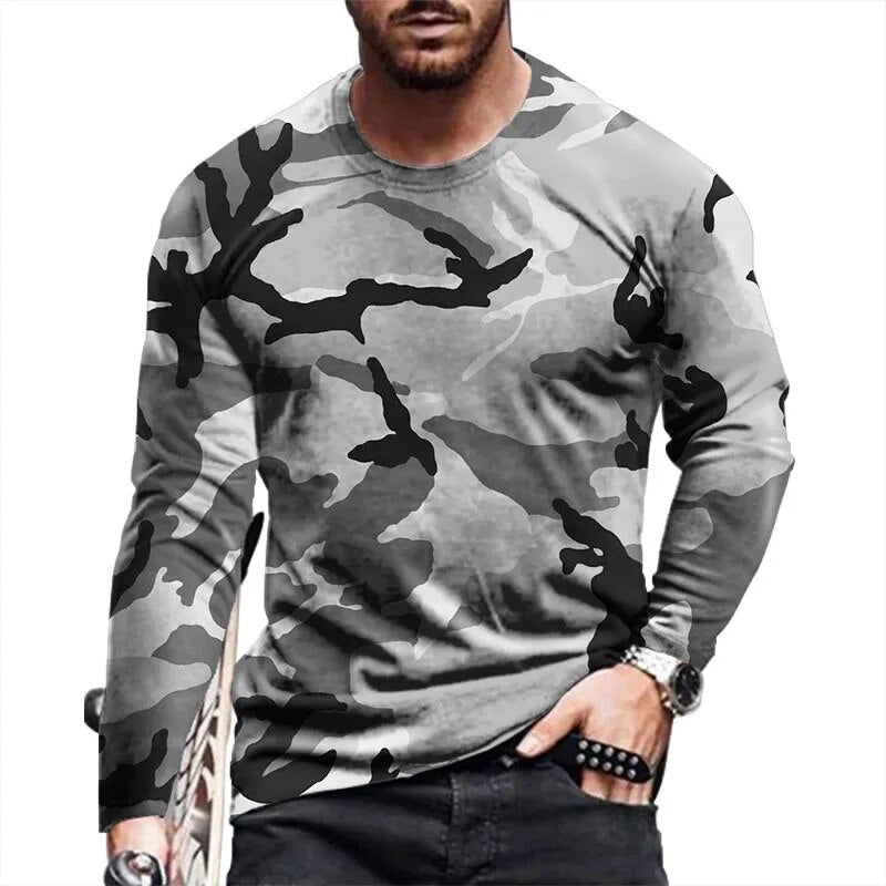 XS-3XL Tommy Camo Pattern Long Tee