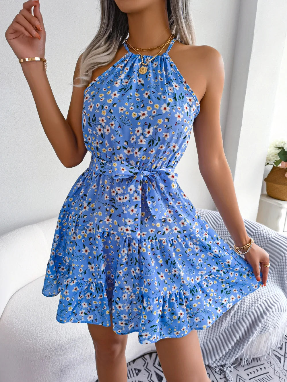 Brooke Sleeveless Mini Sundress