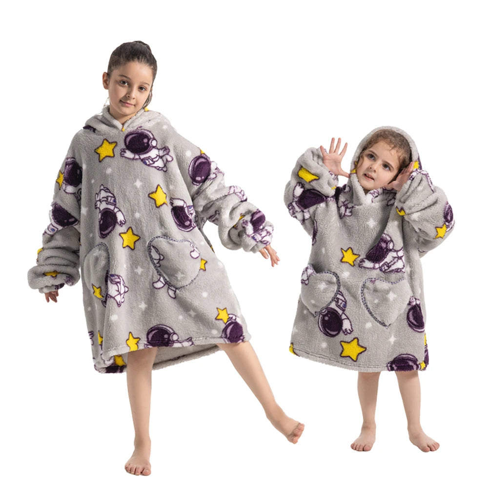 Kids Oversized Blanket Hoodies