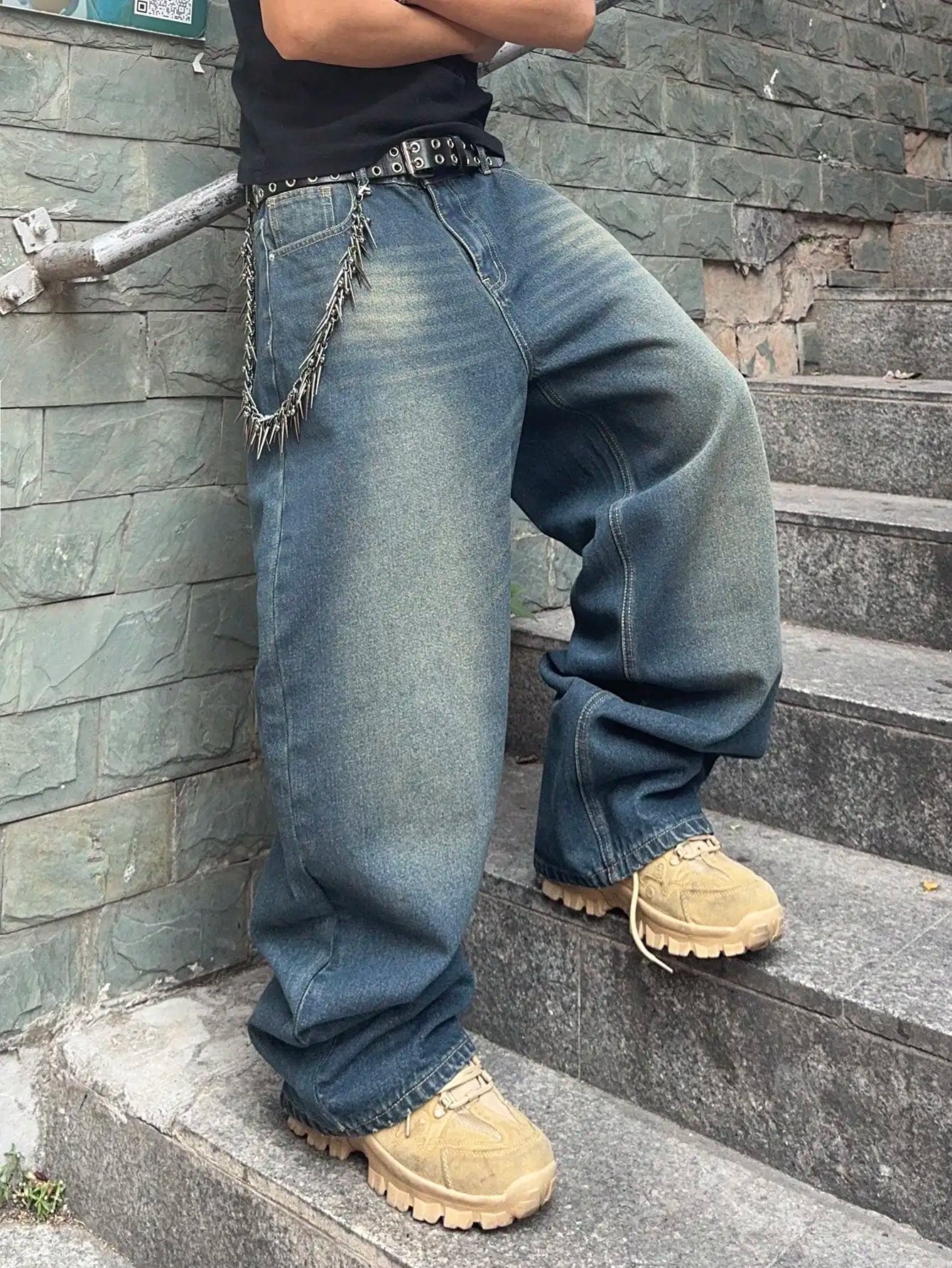 Stretchy Baggy Denim Jeans