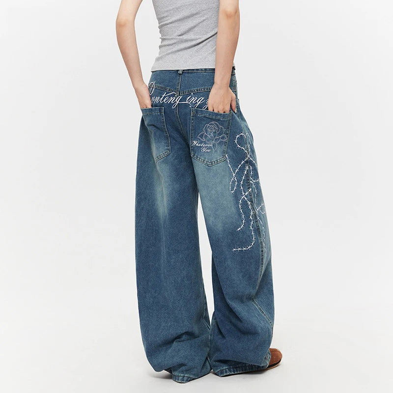 Men's Baggy American Style Jeans - Many Colours
