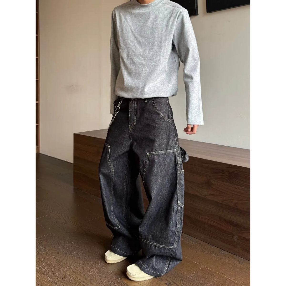 Men's Baggy American Style Jeans - Many Colours