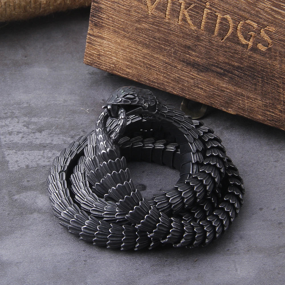 Stainless Steel Ouroboros Necklace