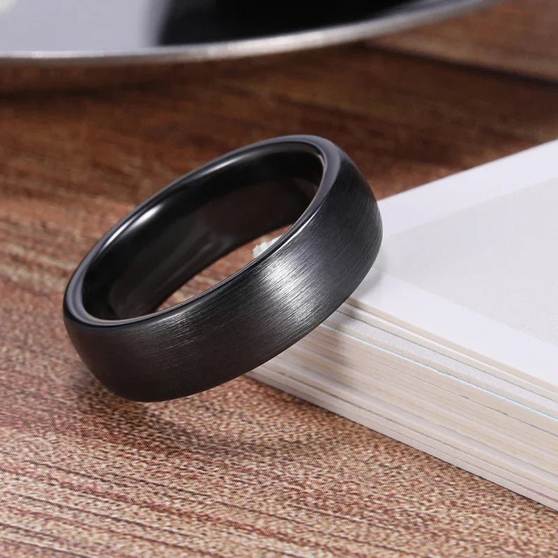 Brushed Black Ring