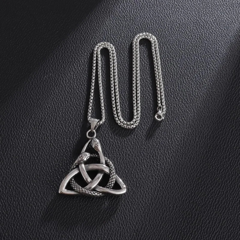 Ouroboros Knot Necklace