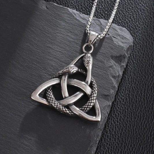 Ouroboros Knot Necklace