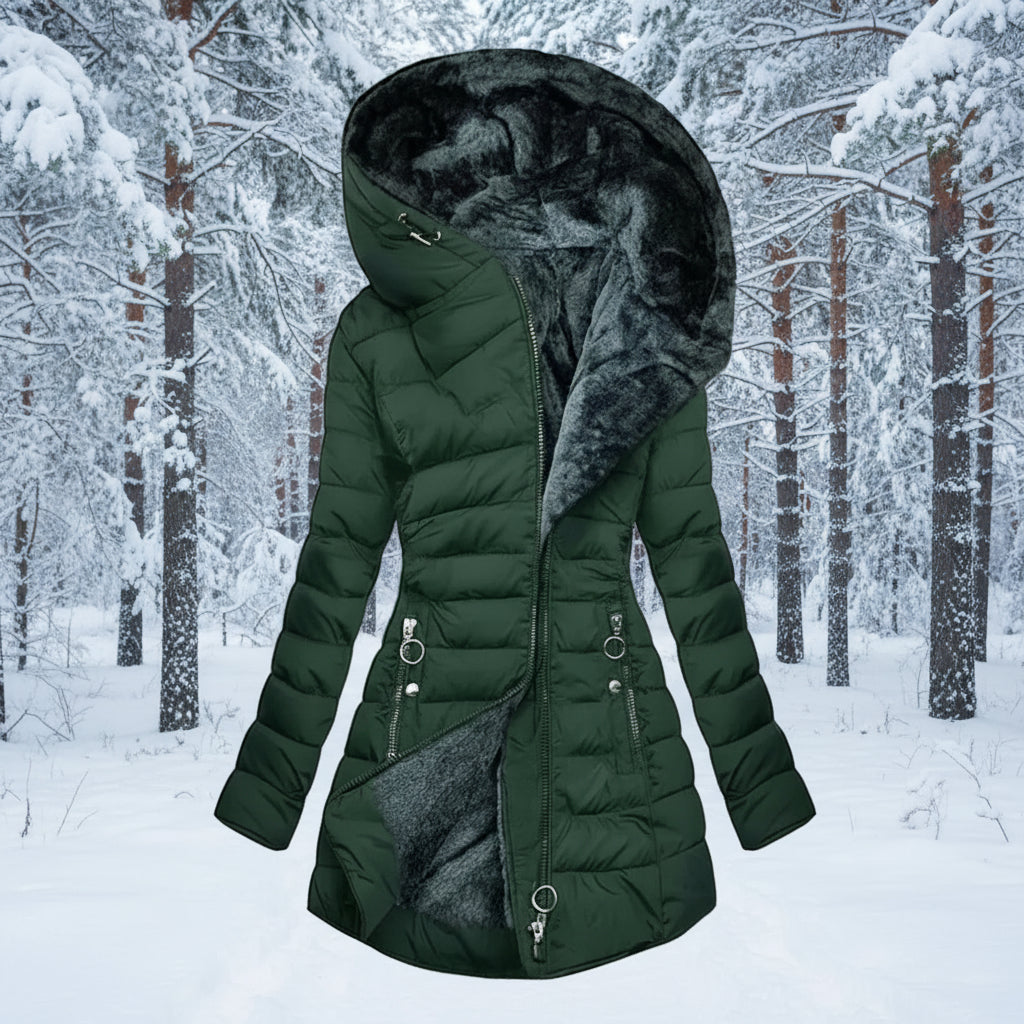 Women's Winter Jacket with Plush Lining