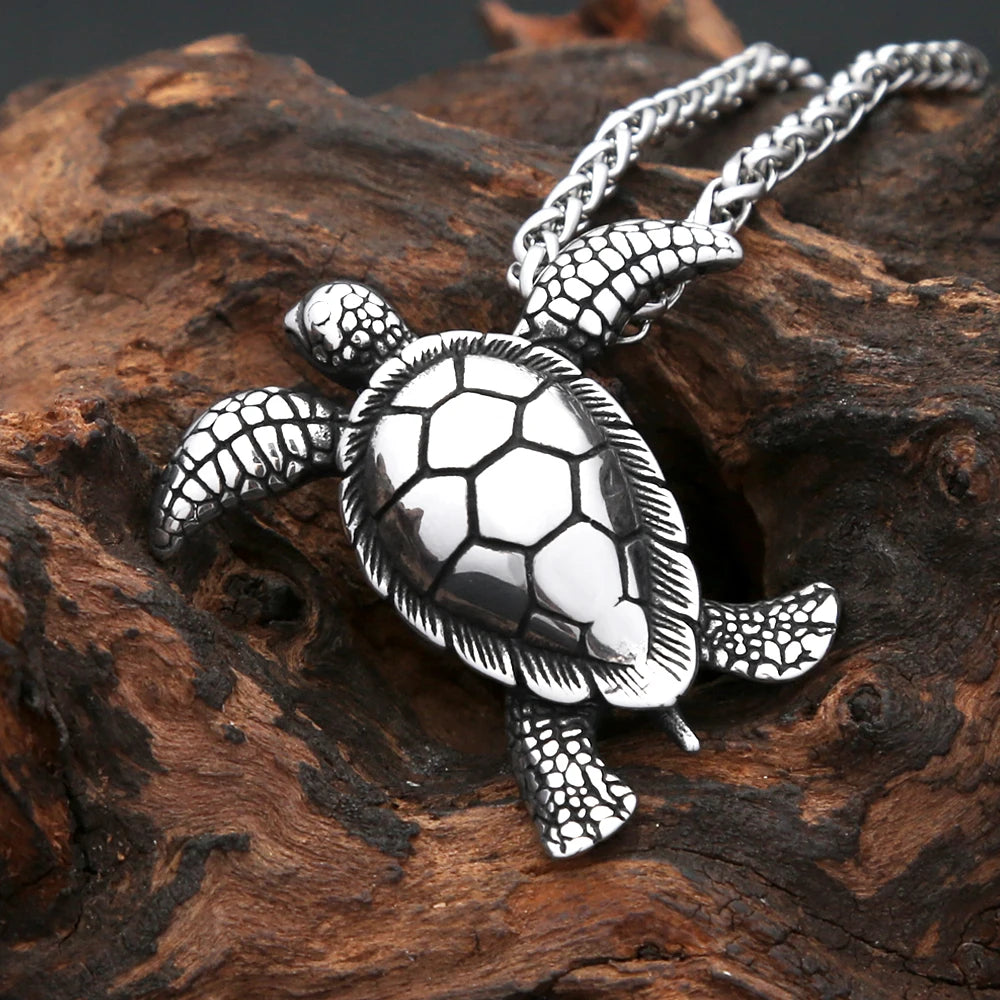 Stainless Steel Turtle Necklace