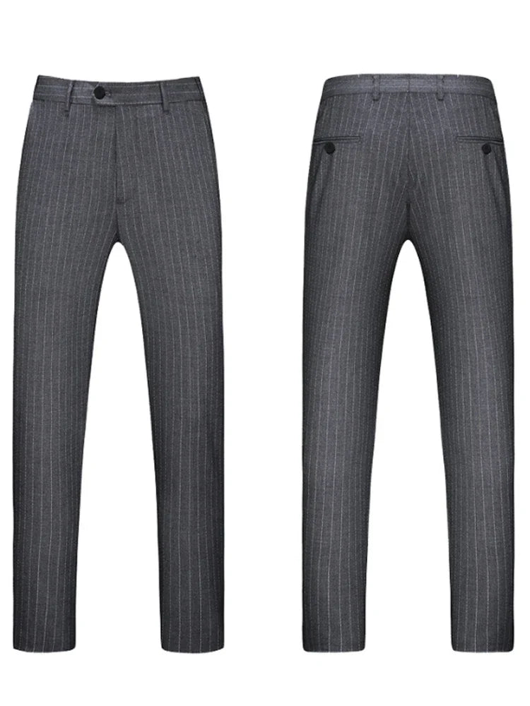 XS-XXXL Oliver Double-breasted Striped Formal 2 Piece Set - 3 COLOURS