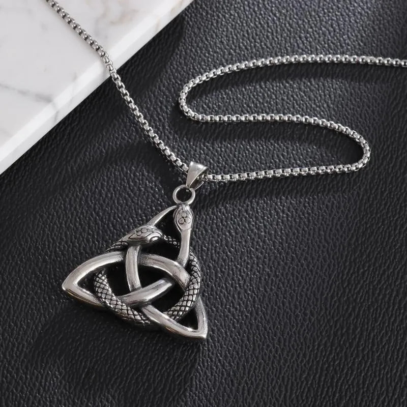 Ouroboros Knot Necklace