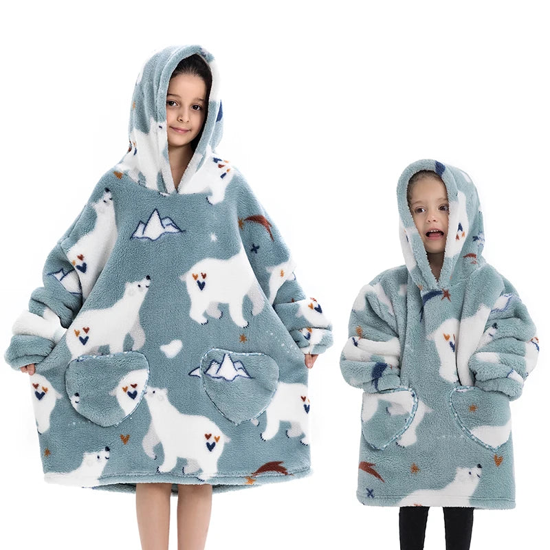 Kids Oversized Blanket Hoodies