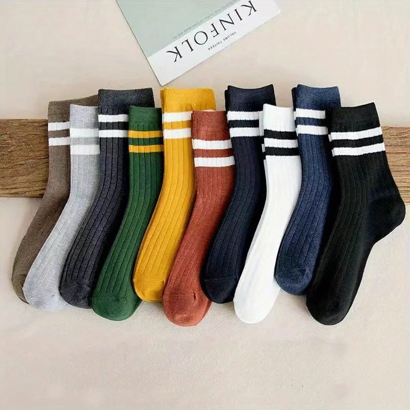 5 Pack Crew Socks