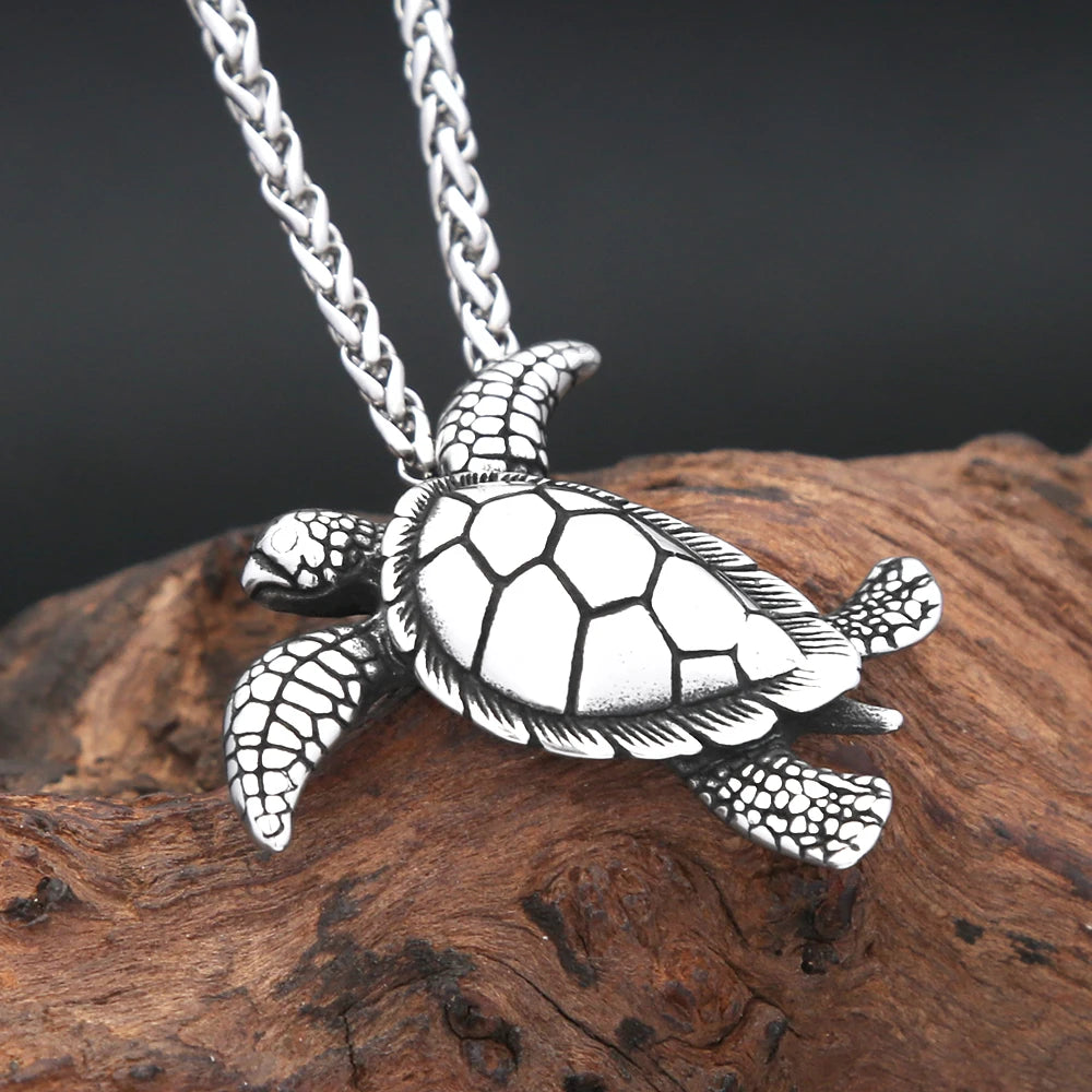 Stainless Steel Turtle Necklace