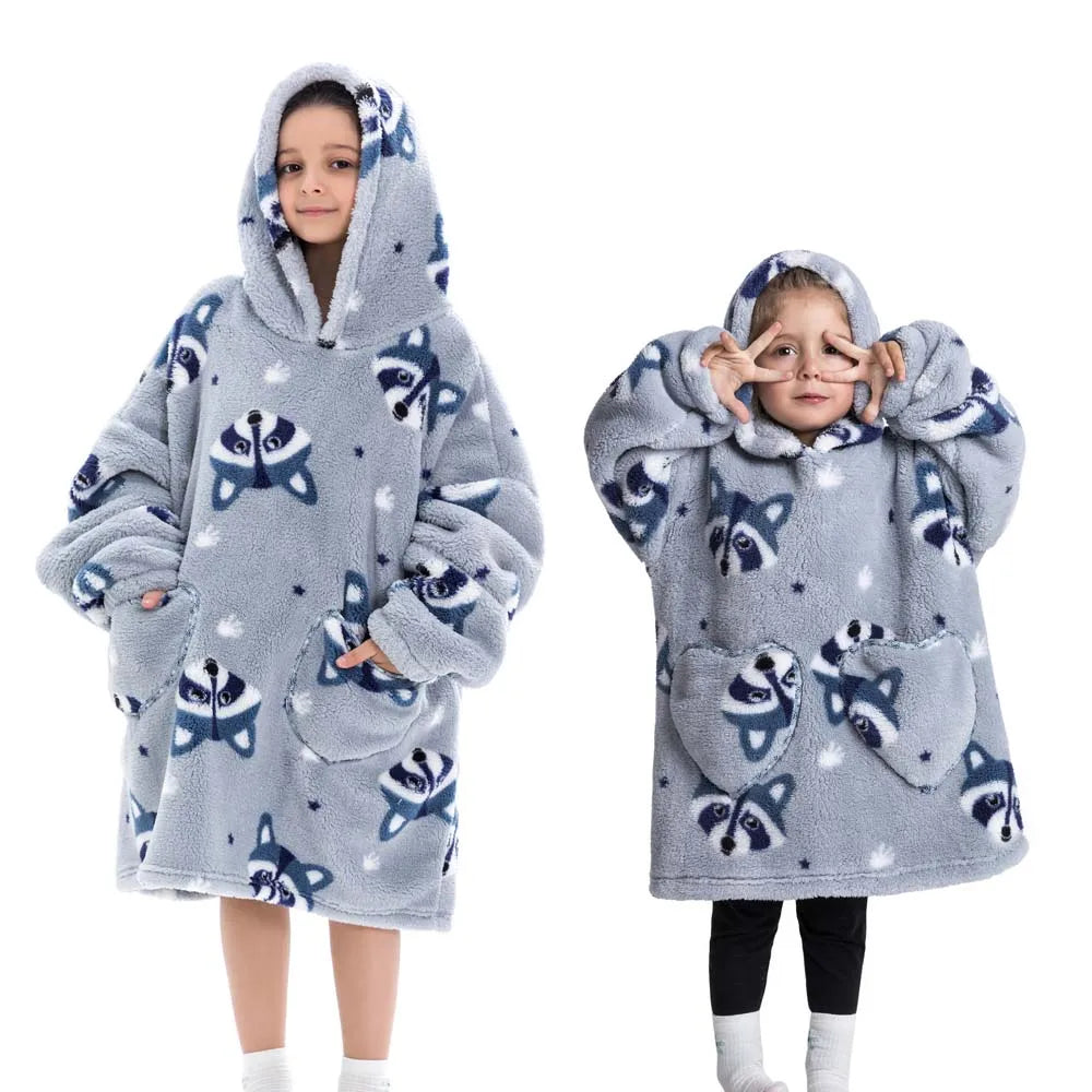 Kids Oversized Blanket Hoodies