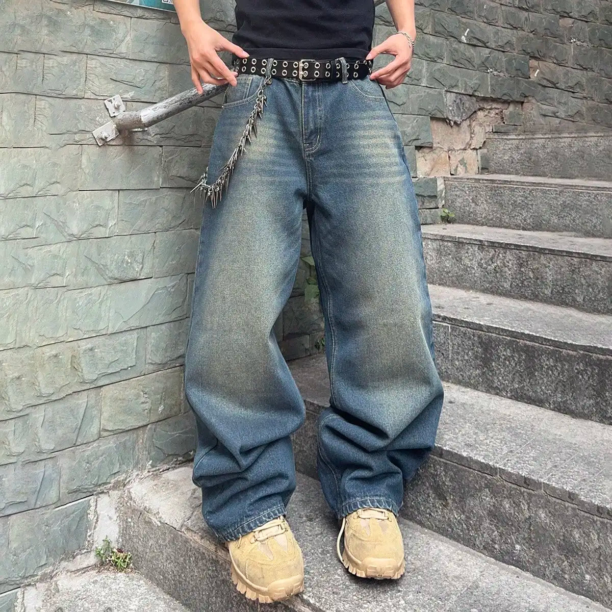 Stretchy Baggy Denim Jeans
