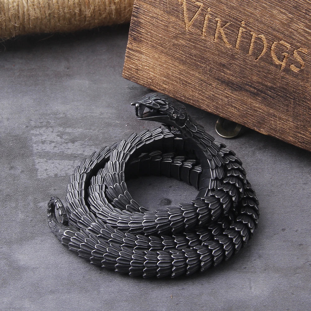 Stainless Steel Ouroboros Necklace