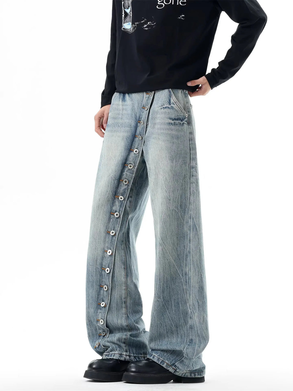 Men's Baggy American Style Jeans - Many Colours