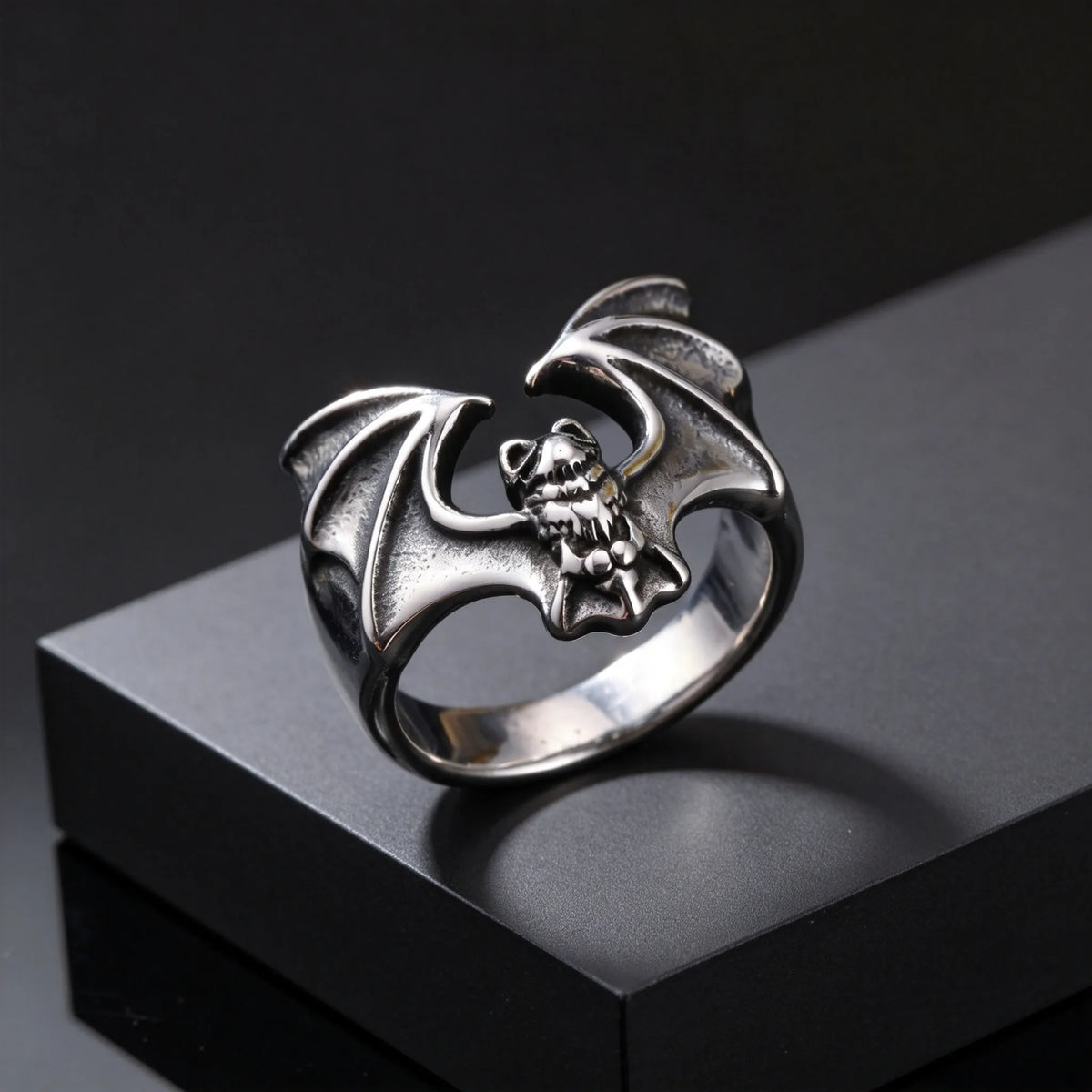 Gothic Bat Ring