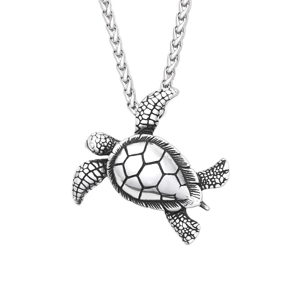 Stainless Steel Turtle Necklace