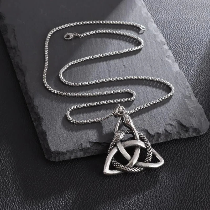 Ouroboros Knot Necklace