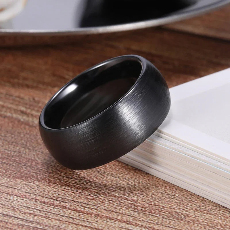 Brushed Black Ring