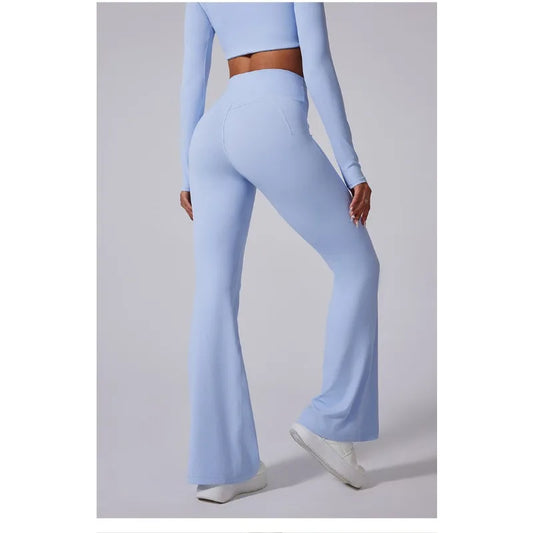 Women's High Waist Flared Pants