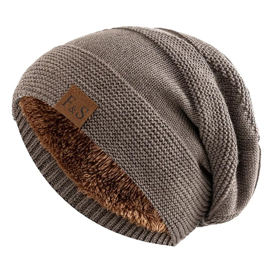 Russel Slouchy Fur Lined Beanie