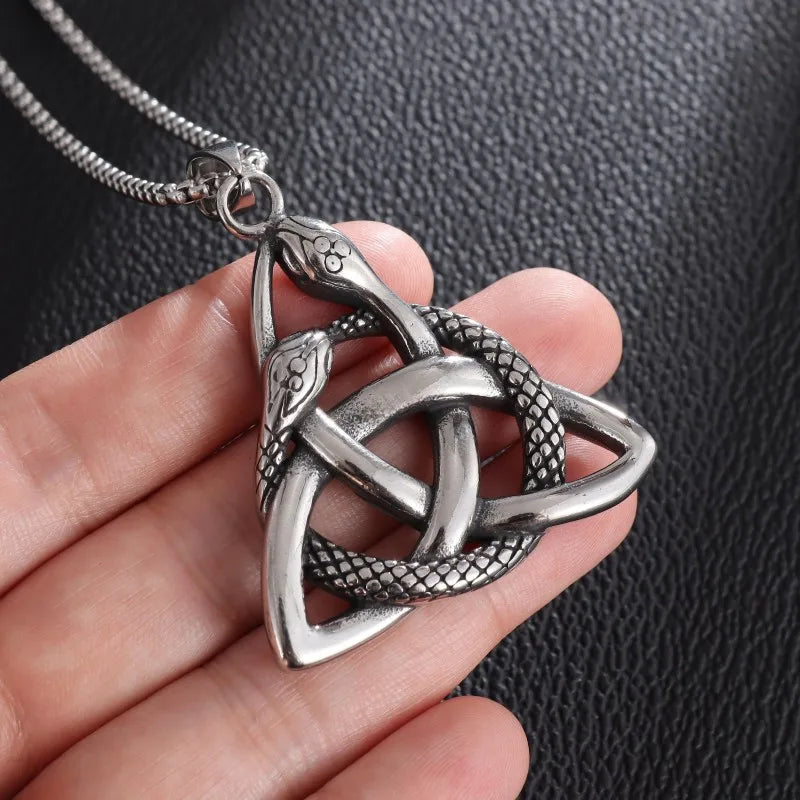 Ouroboros Knot Necklace
